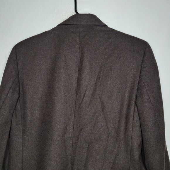 United Colors of Benetton Wool Chocolate Brown LS Blazer Women's Size 42 Medium - Picture 7 of 9